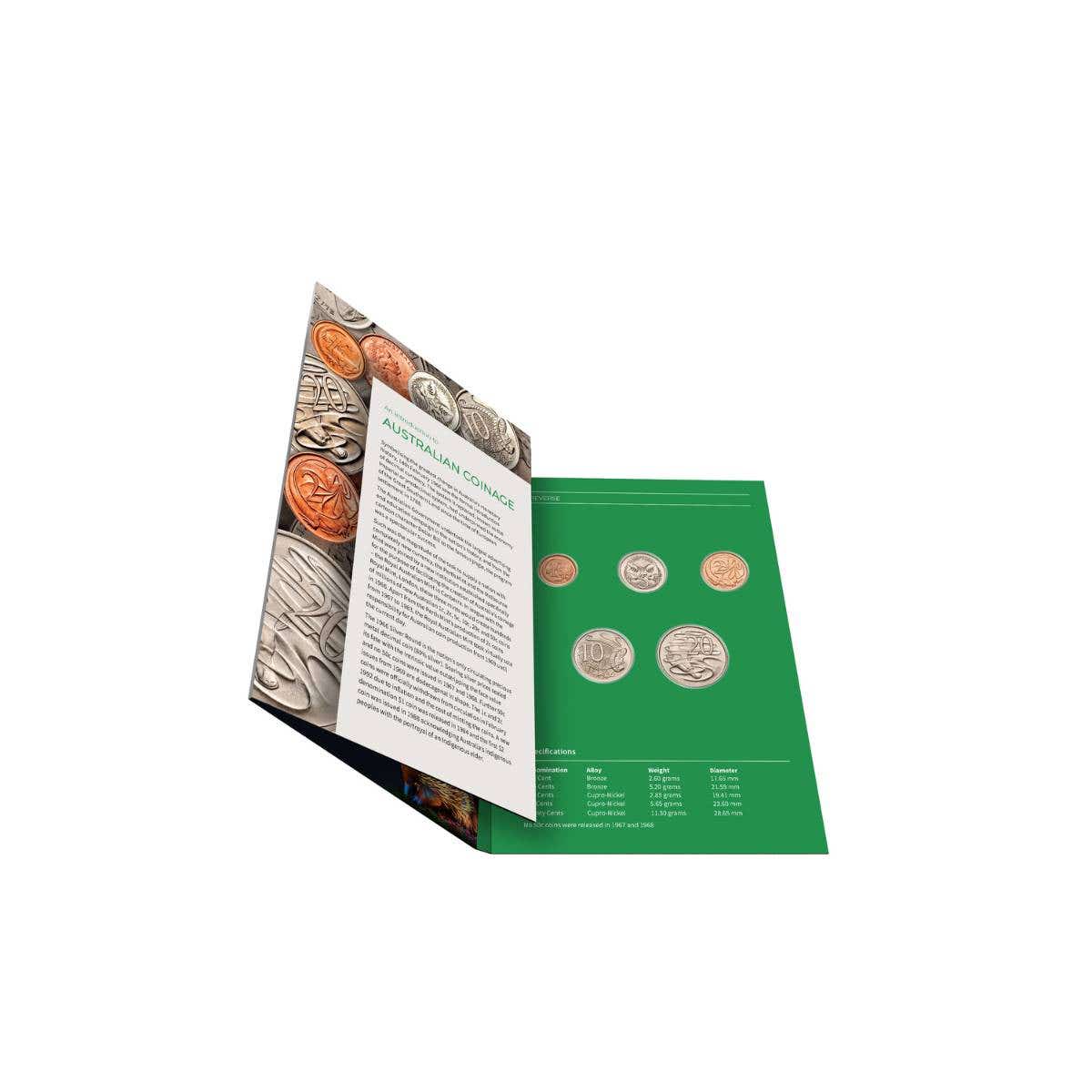 Australia 1967 Uncirculated 5-Coin Year Set