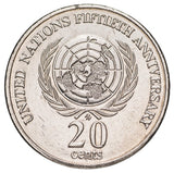 United Nations 1995 20c Uncirculated Coin