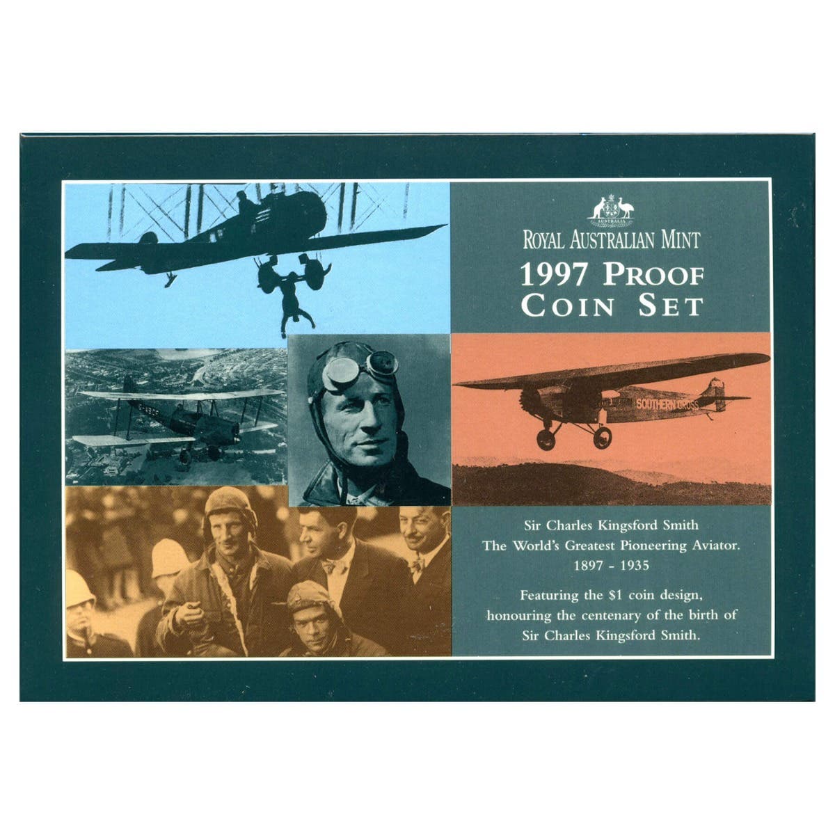 Australia Sir Charles Kingsford Smith 1997 6-Coin Proof Set