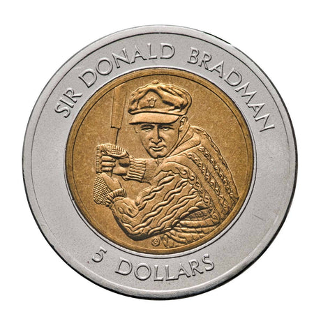 Australia Sir Donald Bradman 1997 $5 Stamp & Coin Cover