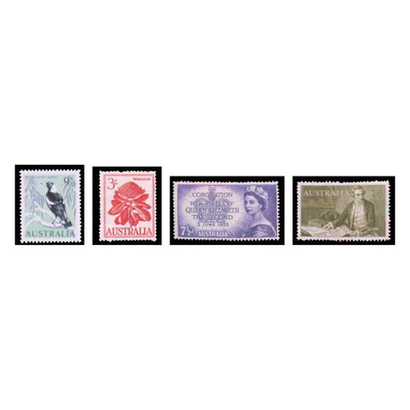 Australia Elizabeth II 1953-65 Complete 122-Stamp Collection Mint Unhinged