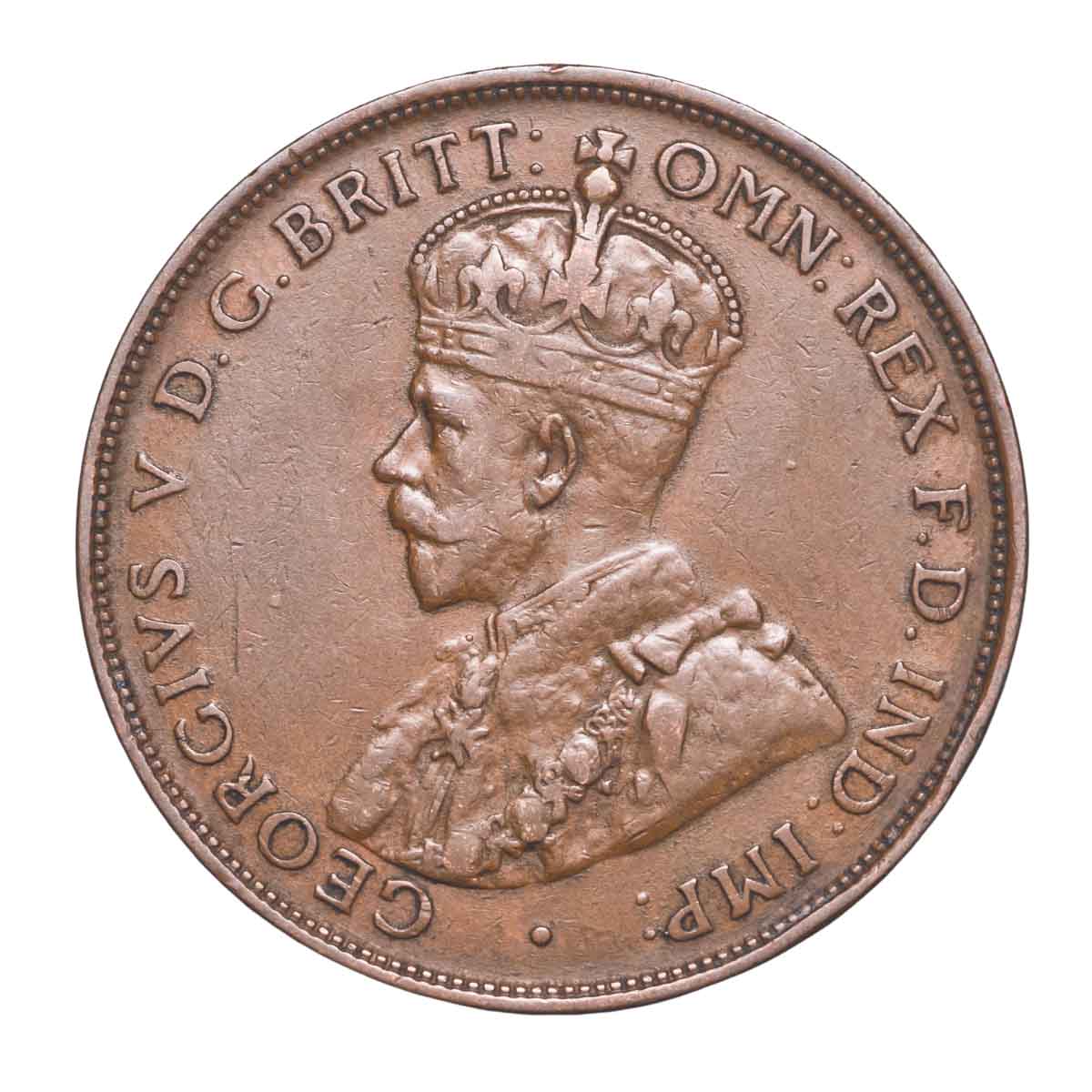 Australia George V 1925 Penny Very Fine