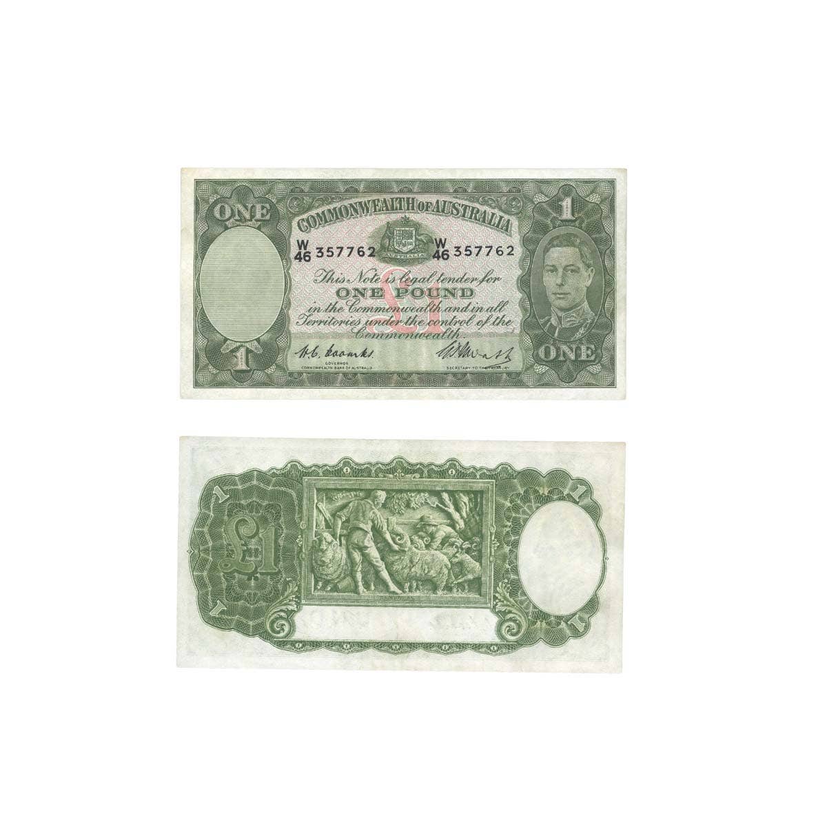 1949 £1 R31 Coombs/Watt Banknote Uncirculated