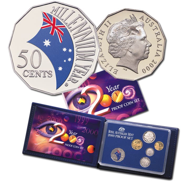 Australia Millennium 2000 6-Coin Proof Set – Downies Collectables