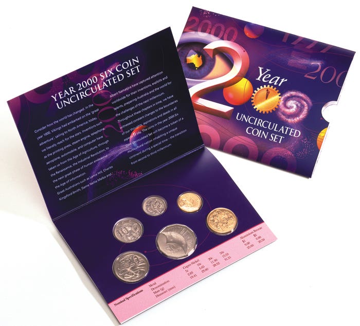 Australia Millennium 2000 6-Coin Mint Set – Downies Collectables