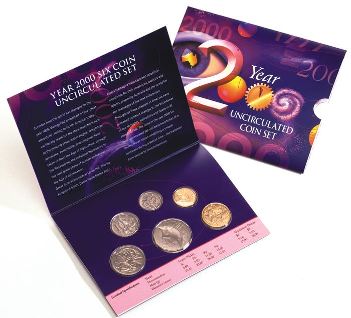 2000 6-Coin Mint Set Uncirculated