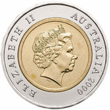 Phar Lap 2000 $5 Bimetal Uncirculated Coin