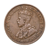 1923 Halfpenny about Very Fine