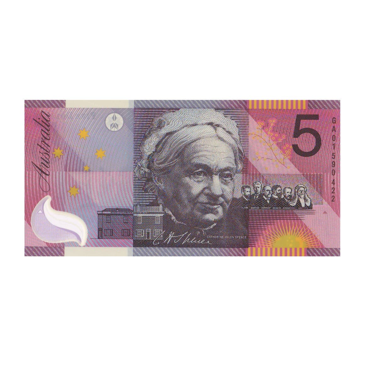 $5 R219 MacFarlane/Evans Federation Uncirculated Banknote