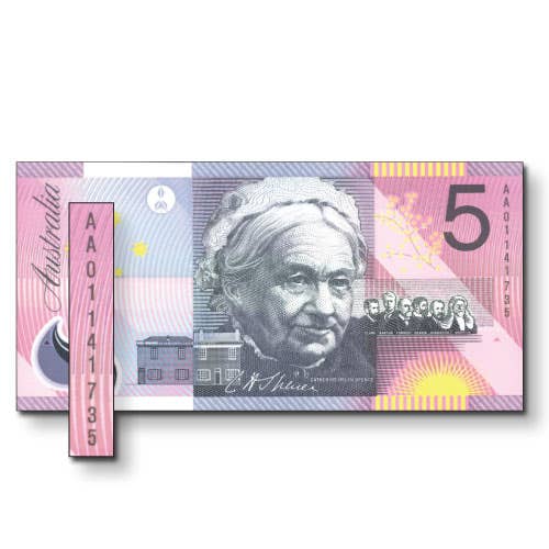 $5 R219F Macfarlane/Evans AA01 Federation Unc