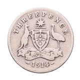 1914 Threepence Good-Very Good