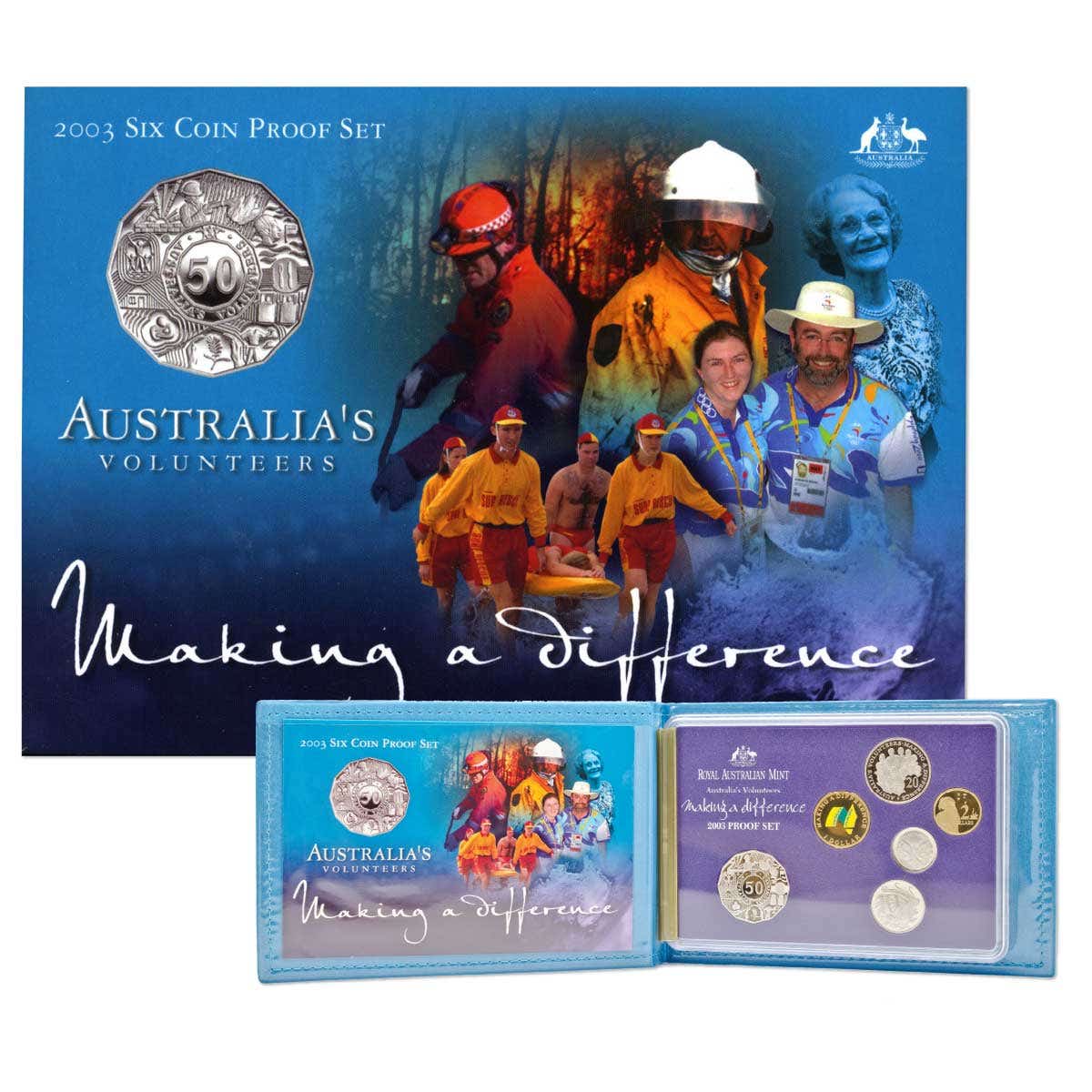 Australia Volunteers 2003 6-Coin Proof Set