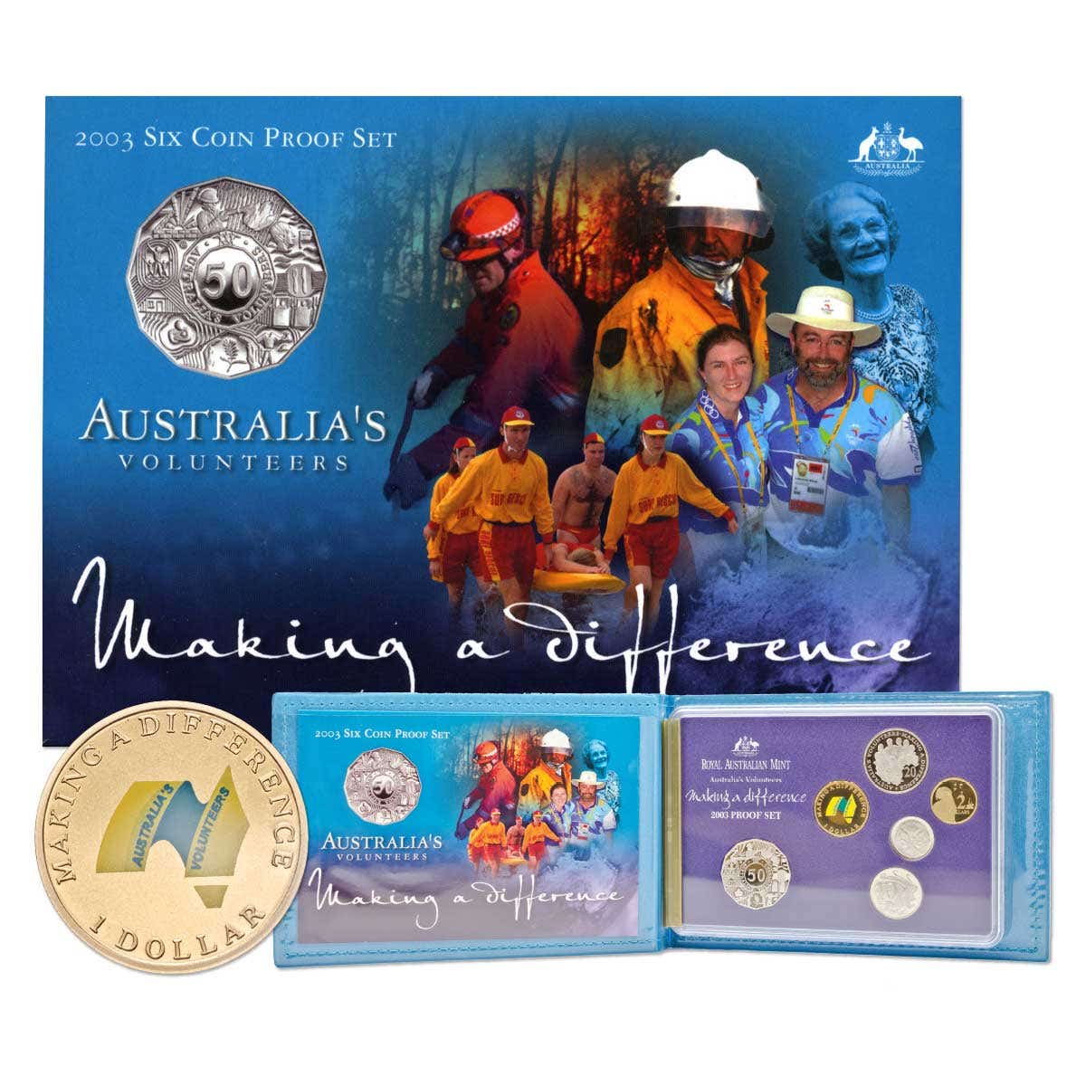 Australia Volunteers 2003 6-Coin Proof Set