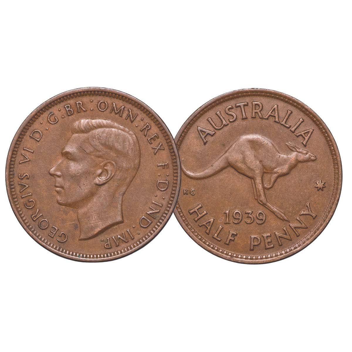 Australia George VI 1939 Roo Halfpenny Very Fine