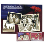 Australia End of WWII 60th Anniversary 2005 6-Coin Proof Set