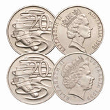 1998-1999 20c Platypus Pair Uncirculated