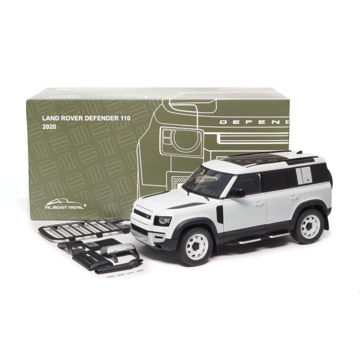 LAND ROVER DEFENDER 110 - 2020 - 30TH ANNIVERSARY EDITION - FUJI WHITE - 1:18 Scale Diecast Model Car