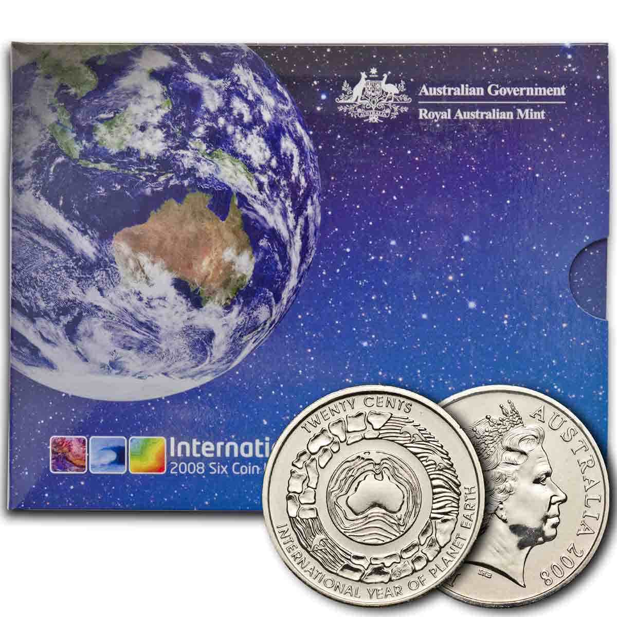 Australia International Year of Planet Earth 2008 6-Coin Mint Set