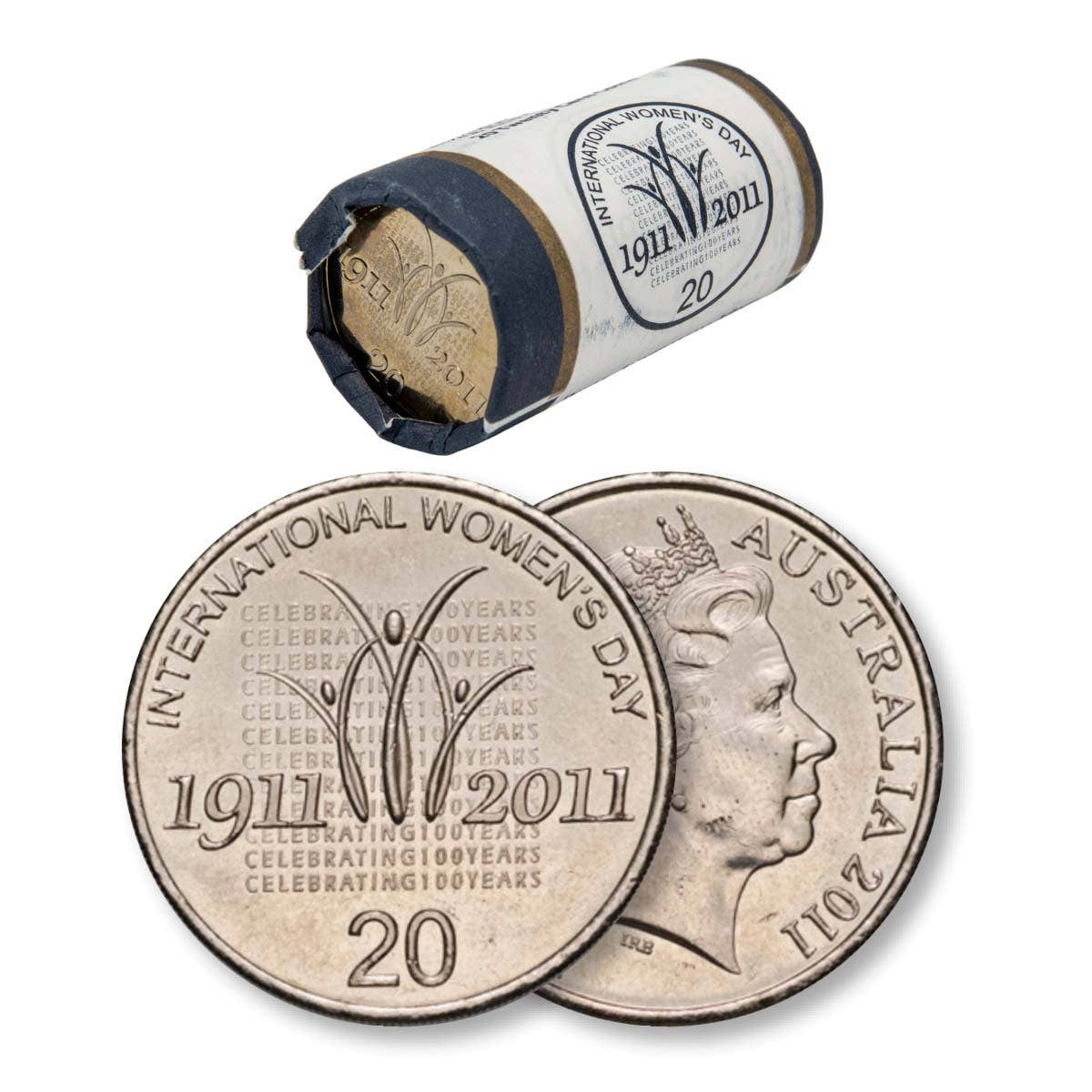 RAM 2011 20c International Women's Day Mint Roll (20 Uncirculated coins)