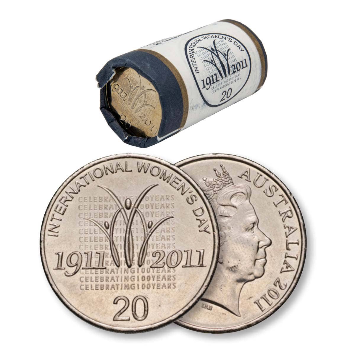 RAM 2011 20c International Women's Day Mint Roll (20 Uncirculated coins)