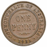 1931 Penny Indian & London Obverse Pair Fine-Very Fine
