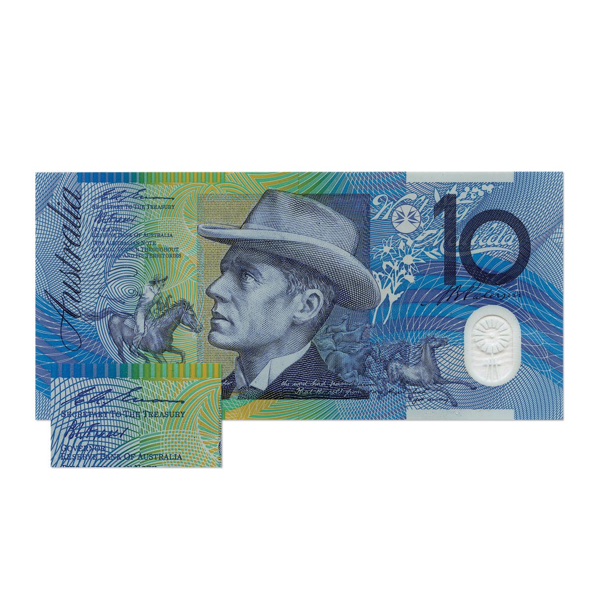 1994 $10 R316b Fraser/Evans Blue Dobell Banknote Uncirculated