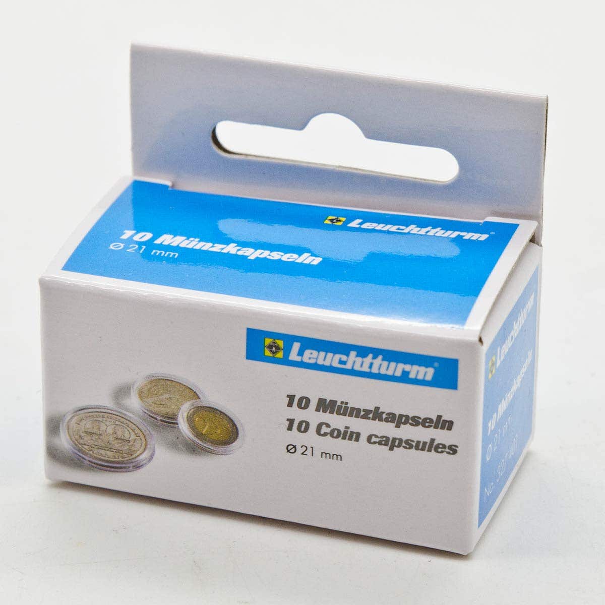 21mm Round Coin Capsules Box of 10