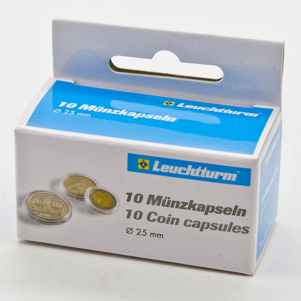 25mm Round Coin Capsules Box of 10