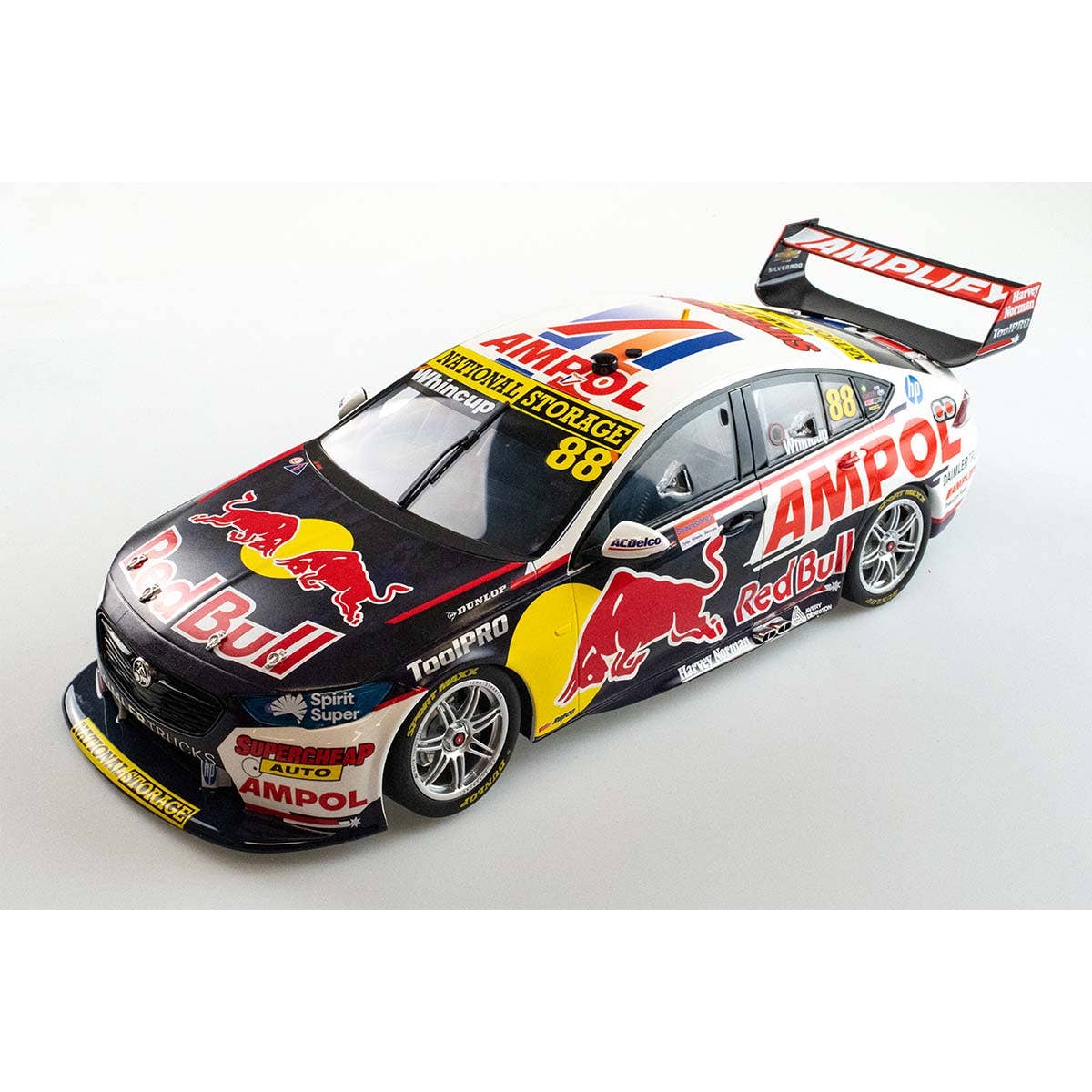 HOLDEN ZB COMMODORE - RED BULL AMPOL RACING #88 - JAMIE WHINCUP - 2021 BEAUREPAIRS SYDNEY SUPERNIGHT RACE 29 - LAST FULL-TIME SOLO DRIVE - 1:12 Scale Resin Model Car