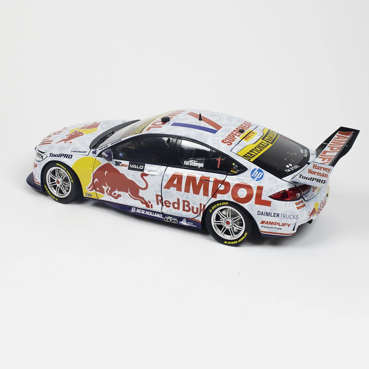 HOLDEN ZB COMMODORE - RED BULL AMPOL RACING - VAN GISBERGEN #1 - 2022 VALO Adelaide 500 CHAMPIONSHIP WINNER - 1:43 Scale Diecast Model Car