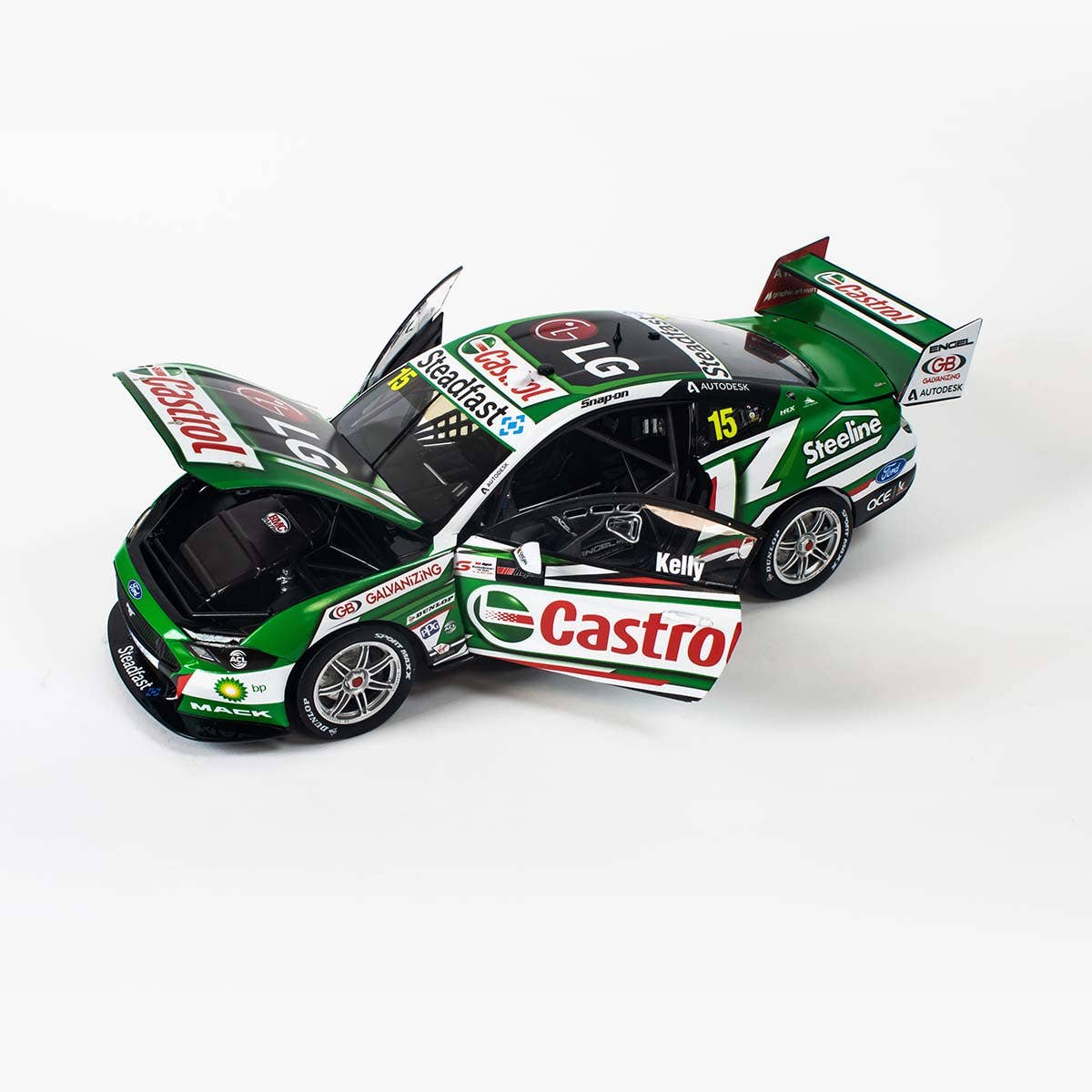 Ford Mustang - Castrol Racing - #15, R.Kelly - Race 26, 2020 Repco SuperSprint The Bend - 1:18 Scale Diecast Model Car