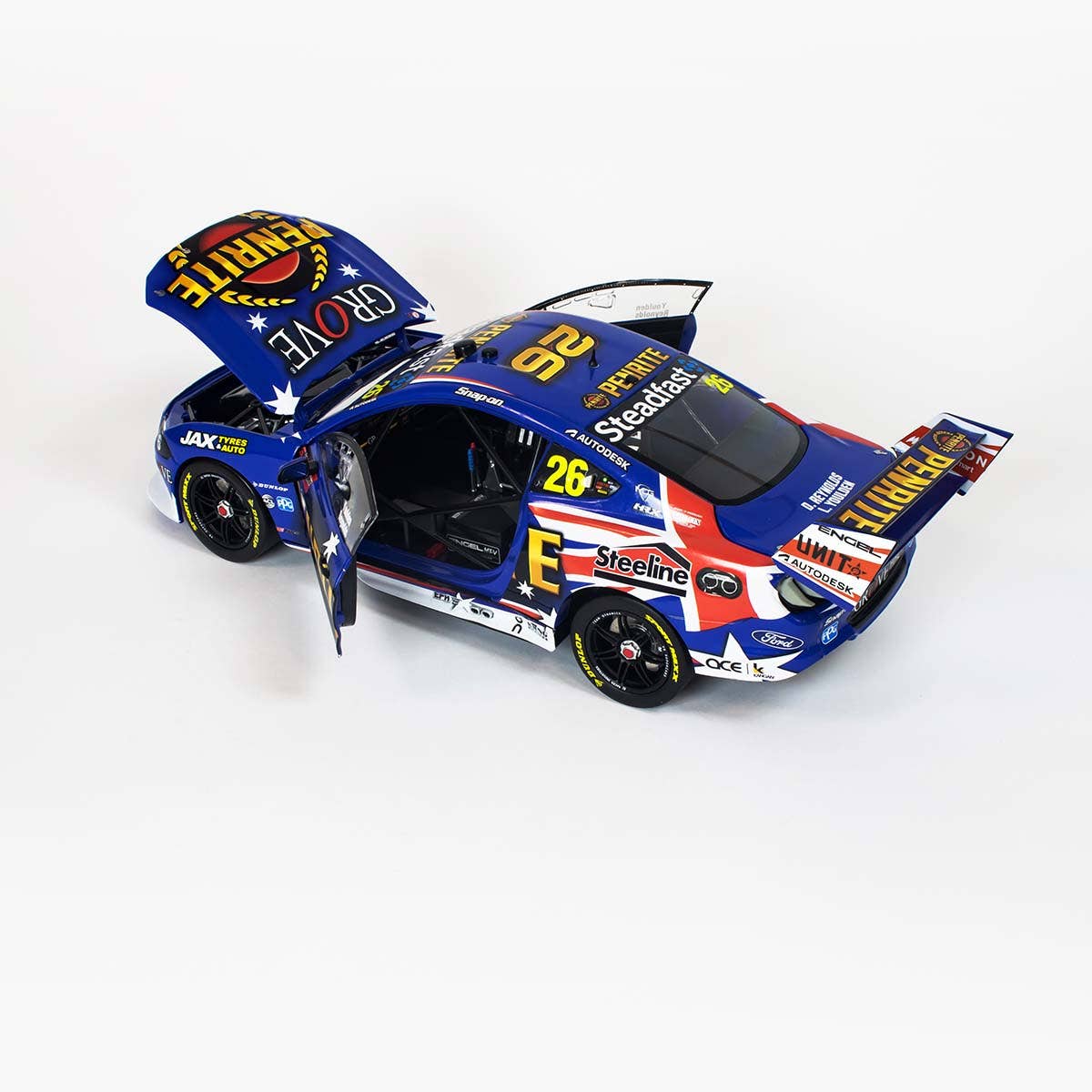 FORD GT MUSTANG - PENRITE RACING - REYNOLDS/YOULDEN #26 - REPCO Bathurst 1000 - 1:18 Scale Diecast Model Car