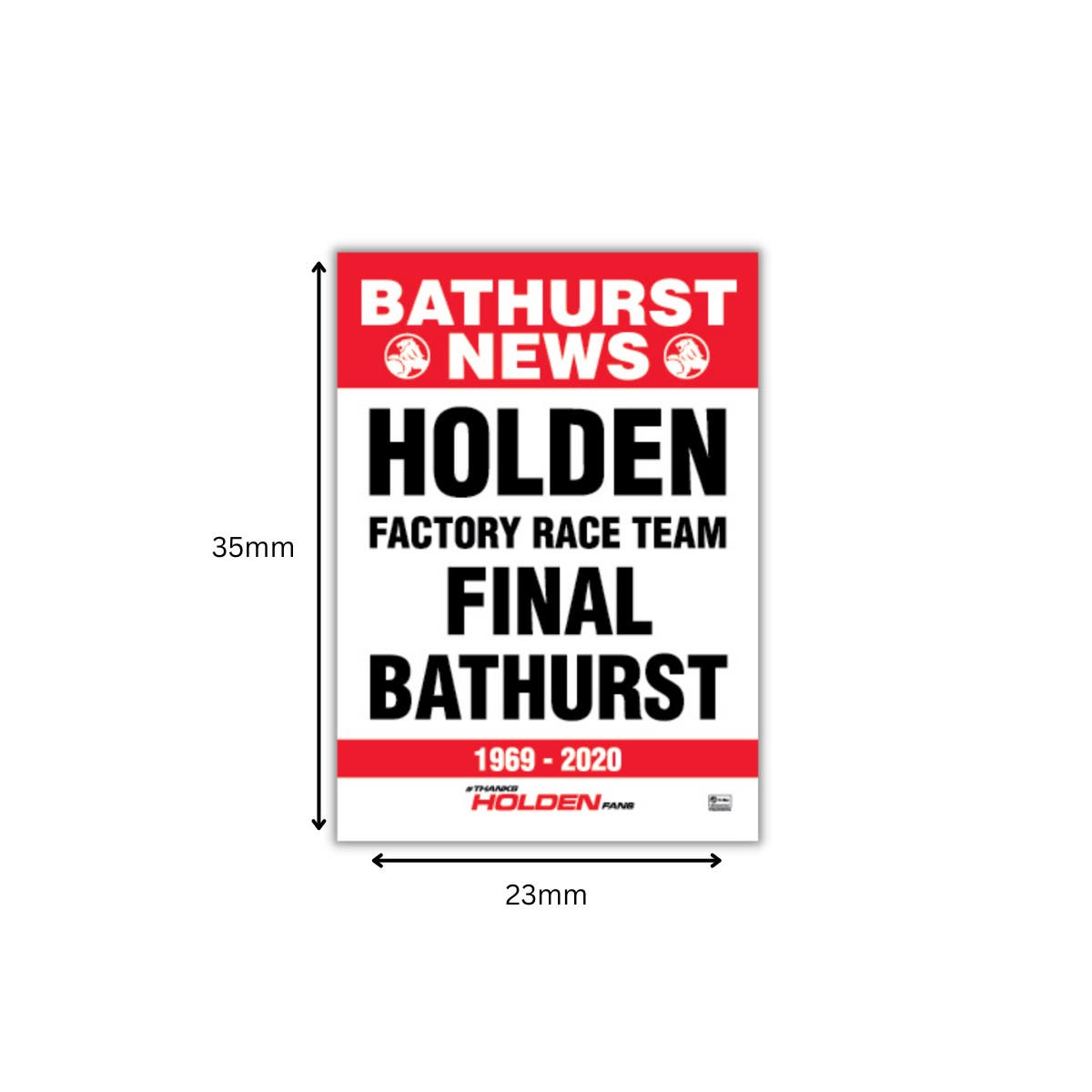 HOLDEN ZB COMMODORE RED BULL HOLDEN RACING - #97 VAN GISBERGEN/TANDER - 2020 BATHURST 1000 WINNER - "Thanks Holden Fans" - 1:18 Scale Diecast Model Car