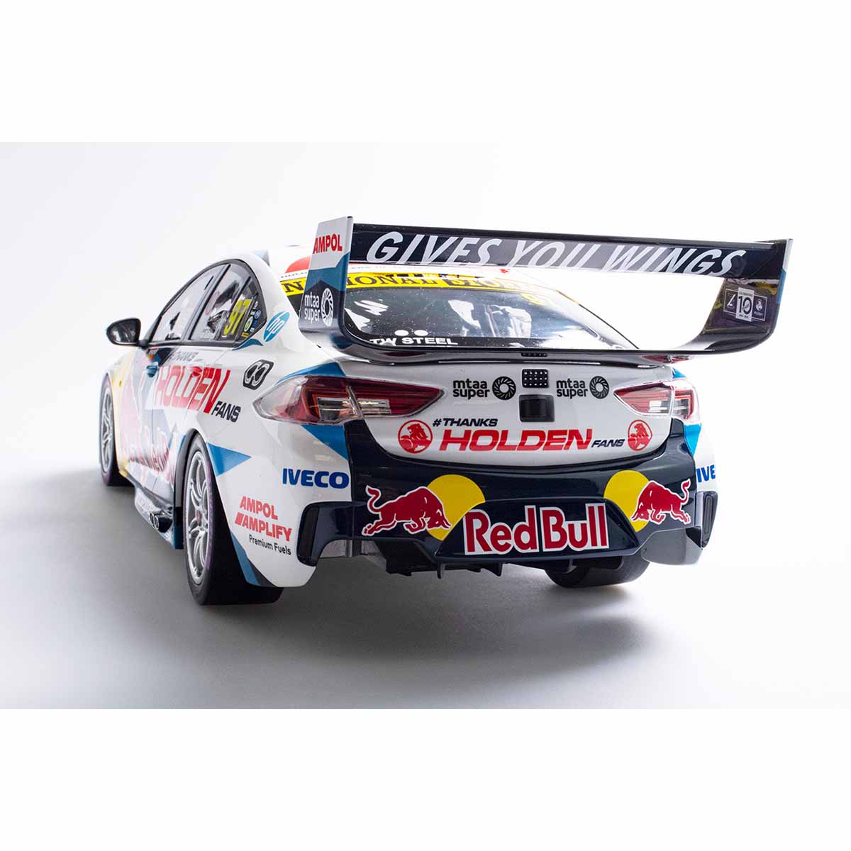 HOLDEN ZB COMMODORE RED BULL HOLDEN RACING - #97 VAN GISBERGEN/TANDER - 2020 BATHURST 1000 WINNER - "Thanks Holden Fans" - 1:18 Scale Diecast Model Car