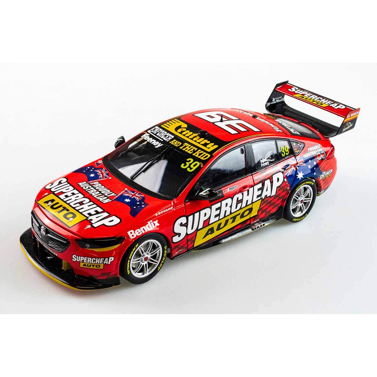 HOLDEN ZB COMMODORE - TRIPLE EIGHT RACE ENGINEERING SUPERCHEAP AUTO - FEENEY/INGALL #39 - REPCO Bathurst 1000 WILDCARD - 1:43 Scale Diecast Model Car
