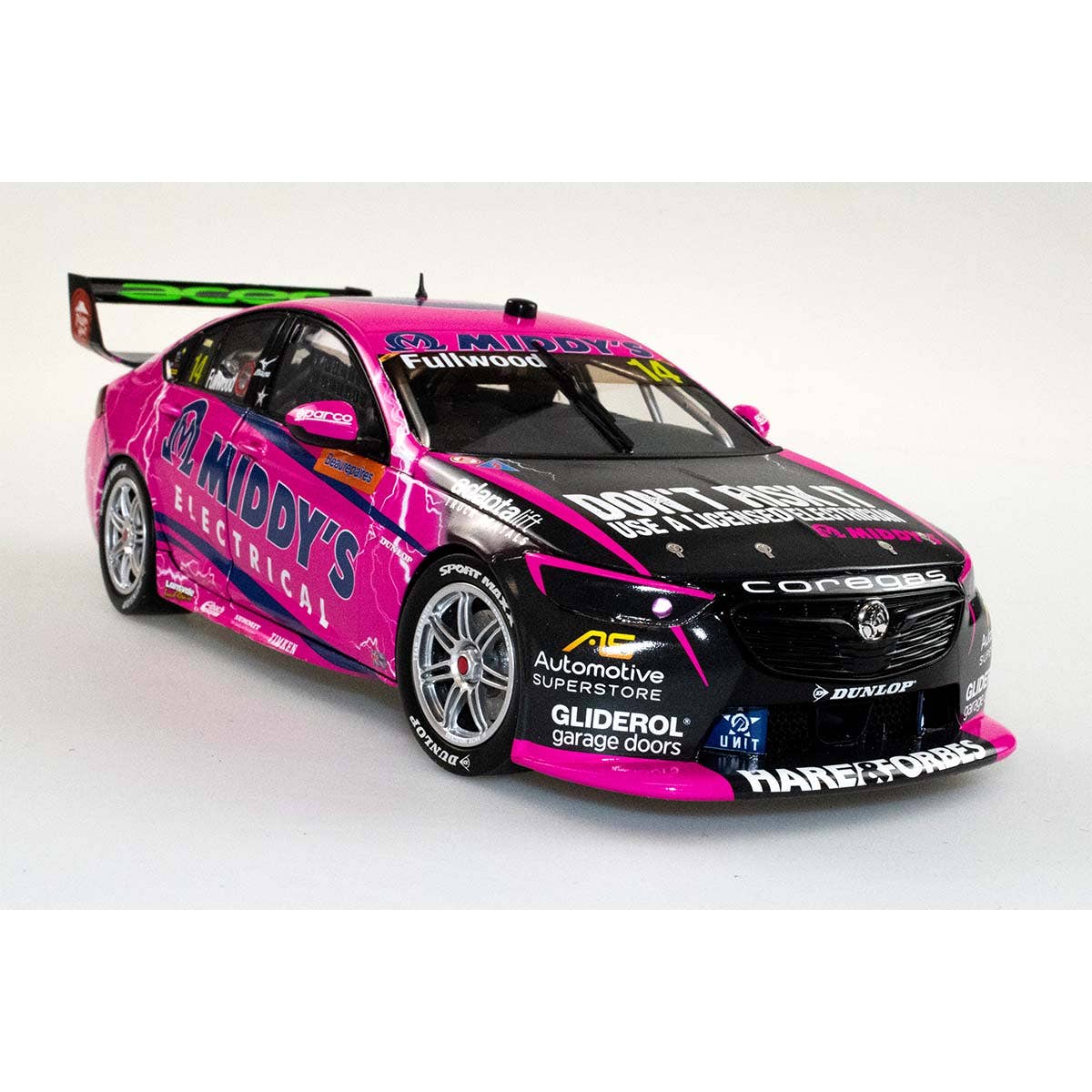 HOLDEN ZB COMMODORE - BJR - BRYCE FULLWOOD #14 Middy's Electrical - 2022 Beaurepairs Melbourne 400 Race 6 - 1:43 Scale Diecast Model Car
