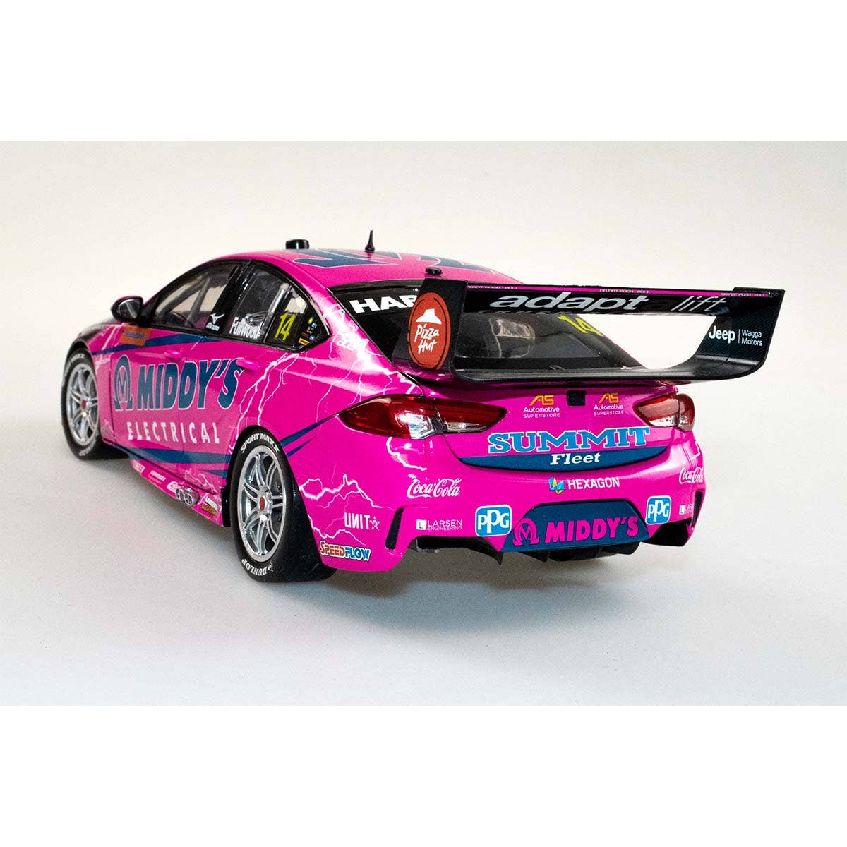 HOLDEN ZB COMMODORE - BJR - BRYCE FULLWOOD #14 Middy's Electrical - Beaurepairs Melbourne 400 Race 6 - 1:43 Scale Diecast Model Car