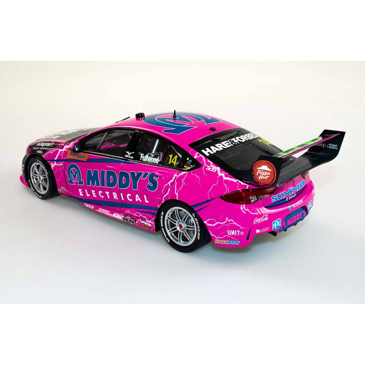 HOLDEN ZB COMMODORE - BJR - BRYCE FULLWOOD #14 Middy's Electrical - 2022 Beaurepairs Melbourne 400 Race 6 - 1:43 Scale Diecast Model Car