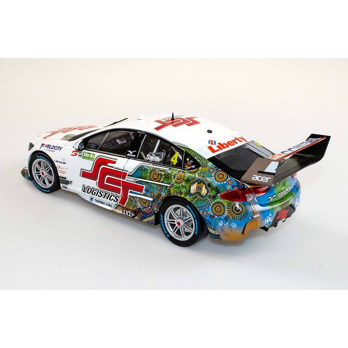 HOLDEN ZB COMMODORE - BJR - SMITH #4 SCT - 2022 Merlin Darwin Triple Crown - Race 18 - 1:18 Scale Diecast Model Car