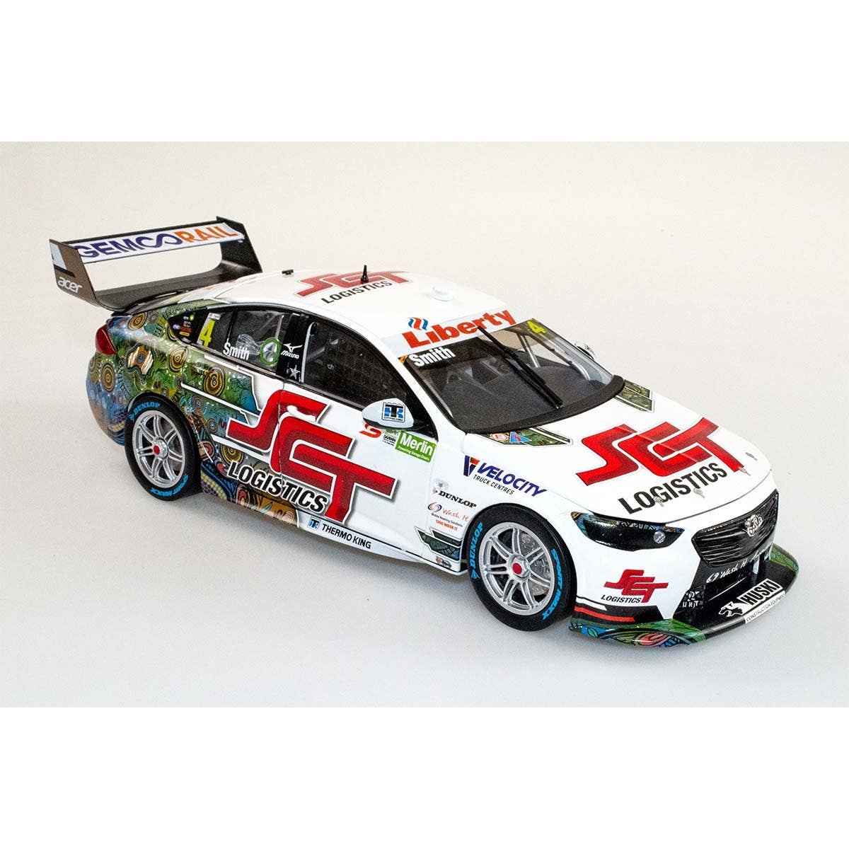 HOLDEN ZB COMMODORE - BJR - SMITH #4 SCT - 2022 Merlin Darwin Triple Crown - Race 18 - 1:18 Scale Diecast Model Car