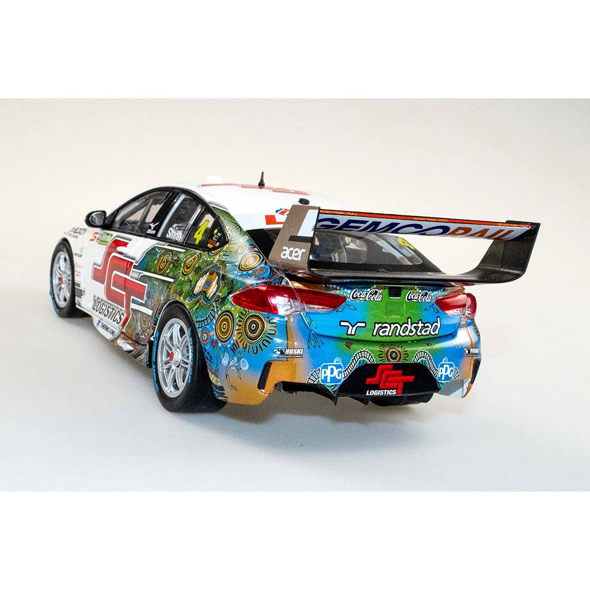HOLDEN ZB COMMODORE - BJR - SMITH #4 SCT - 2022 Merlin Darwin Triple Crown - Race 18 - 1:18 Scale Diecast Model Car