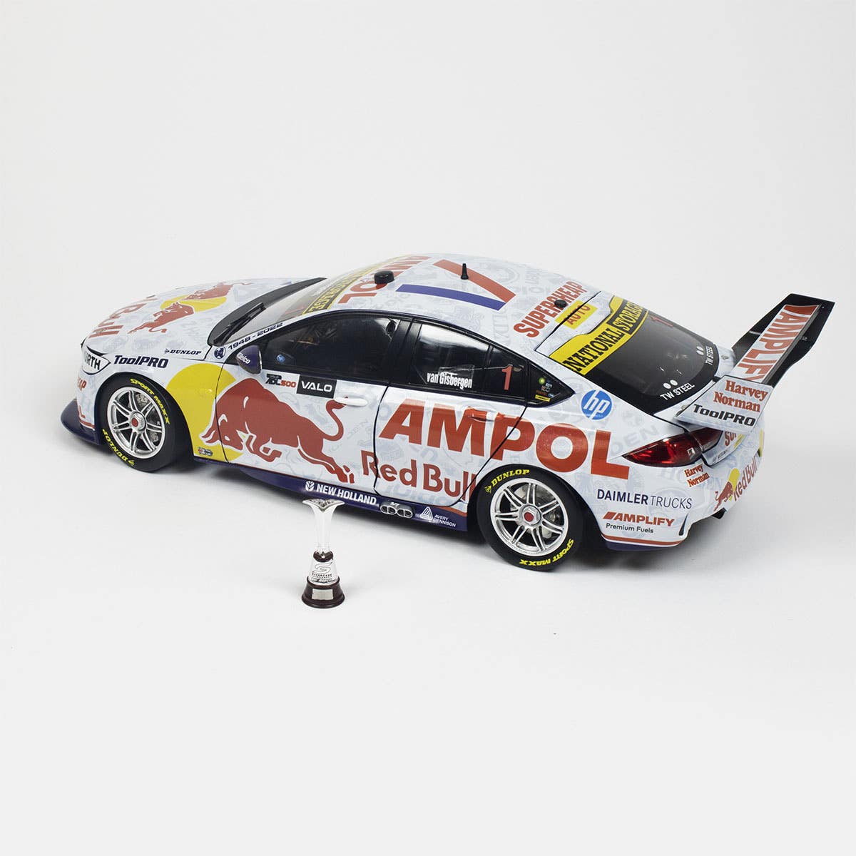 HOLDEN ZB COMMODORE - RED BULL AMPOL RACING - VAN GISBERGEN #1 - 2022 VAILO Adelaide 500 CHAMPIONSHIP WINNER - 1:18 Scale Diecast Model Car