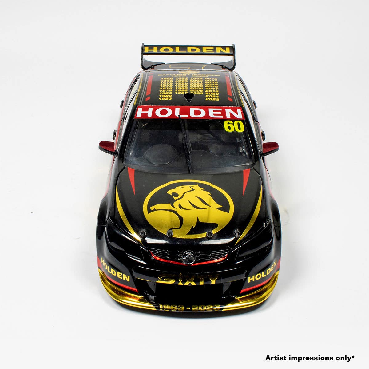 2023 BATHURST 1000 - HOLDEN COMMODORE VF V8 SUPERCAR - 60th ANNIVERSARY OF THE BATHURST GREAT RACE - SPECIAL LIMITED EDITION - 1:18 Scale Diecast Model Car