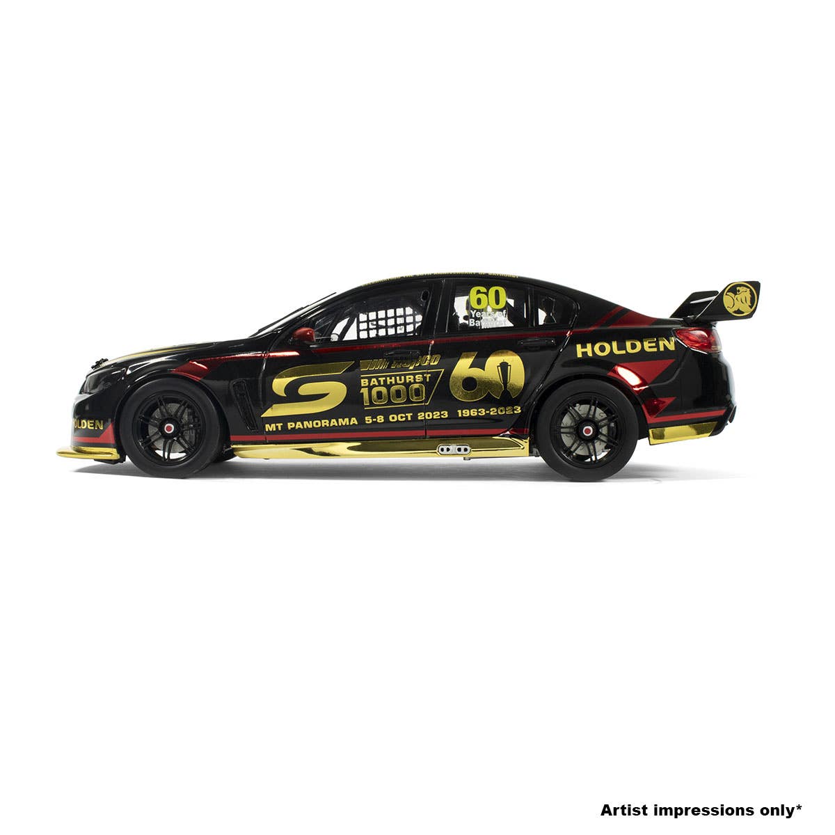 2023 BATHURST 1000 - HOLDEN COMMODORE VF V8 SUPERCAR - 60th ANNIVERSARY OF THE BATHURST GREAT RACE - SPECIAL LIMITED EDITION - 1:18 Scale Diecast Model Car