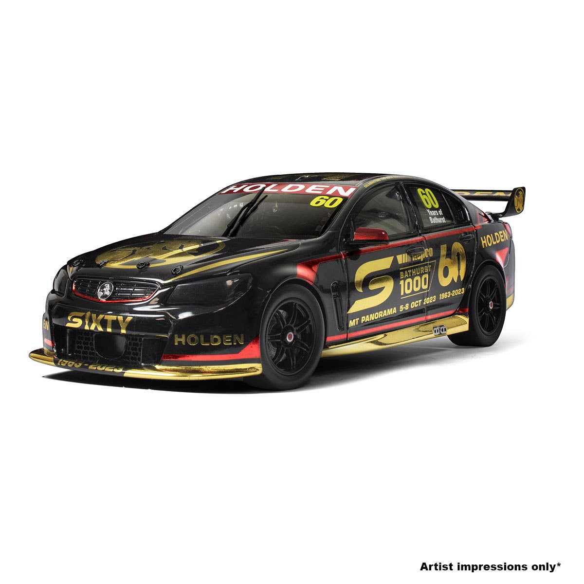 2023 BATHURST 1000 - HOLDEN COMMODORE VF V8 SUPERCAR - 60th ANNIVERSARY OF THE BATHURST GREAT RACE - SPECIAL LIMITED EDITION - 1:43 Scale Diecast Model Car