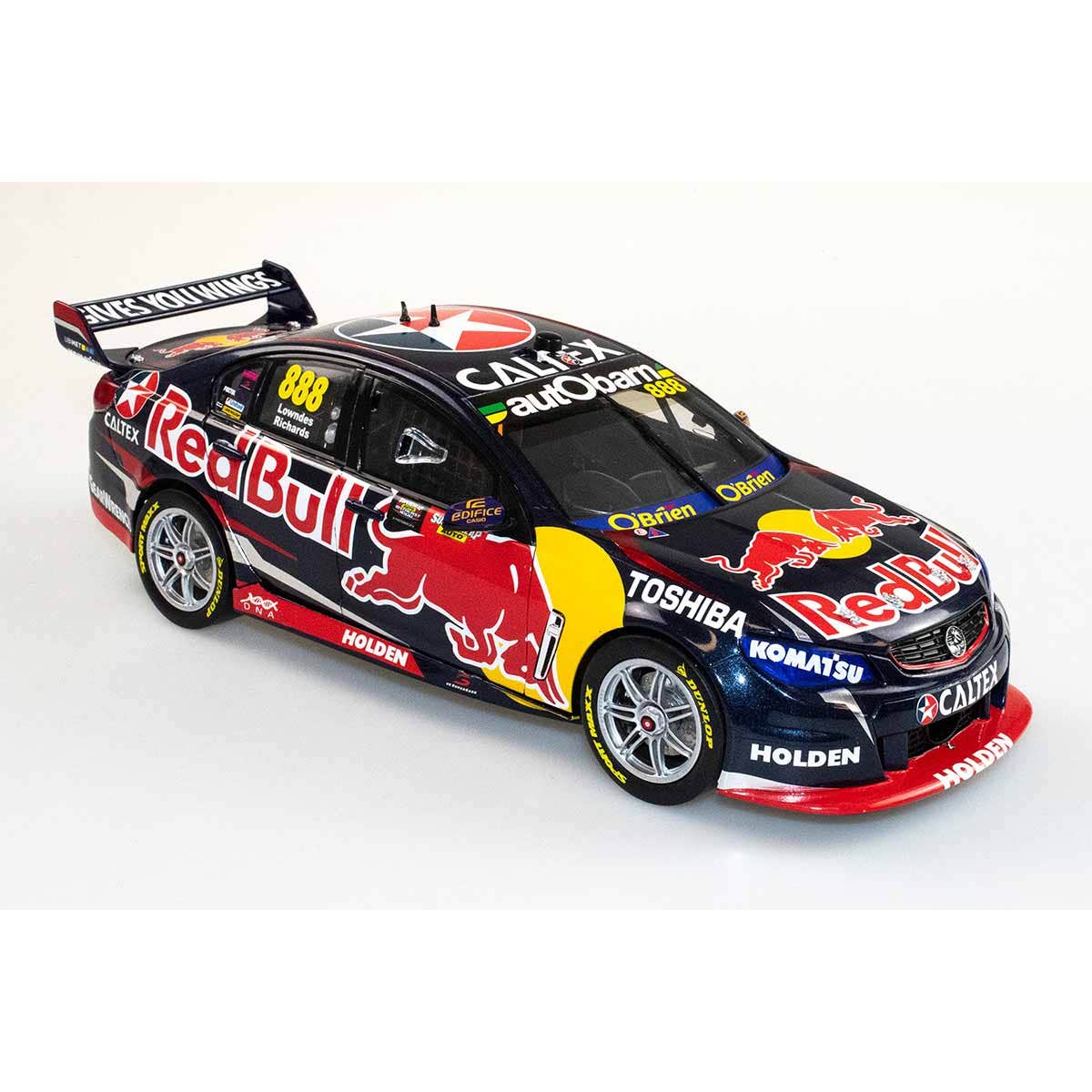 HOLDEN VF COMMODORE V8 - RED BULL RACING AUSTRALIA - LOWNDES/RICHARDS #888 - 2015 BATHURST 1000 WINNER - 1:43 Scale Diecast Model Car