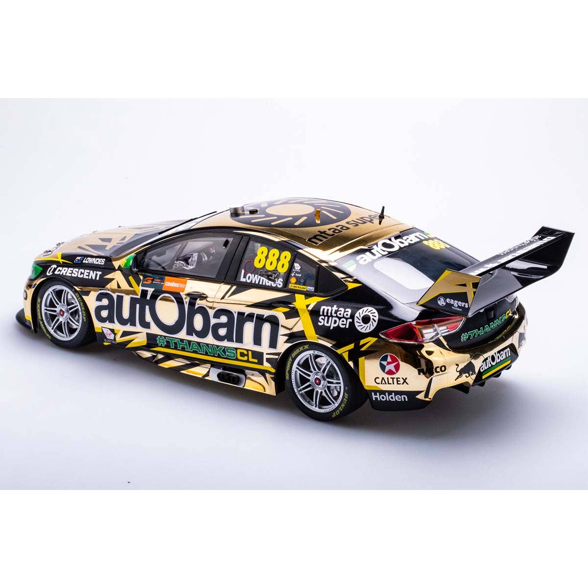 HOLDEN ZB COMMODORE AUTOBARN LOWNDES RACING #888 - LOWNDES - 2018 NEWCASTLE 500 "LOWNDES FINAL RACE" - 1:18 Scale Diecast Model Car