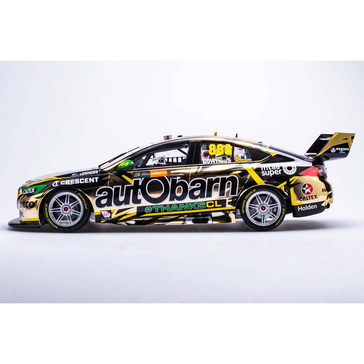HOLDEN ZB COMMODORE AUTOBARN LOWNDES RACING #888 - LOWNDES - 2018 NEWCASTLE 500 "LOWNDES FINAL RACE" - 1:18 Scale Diecast Model Car