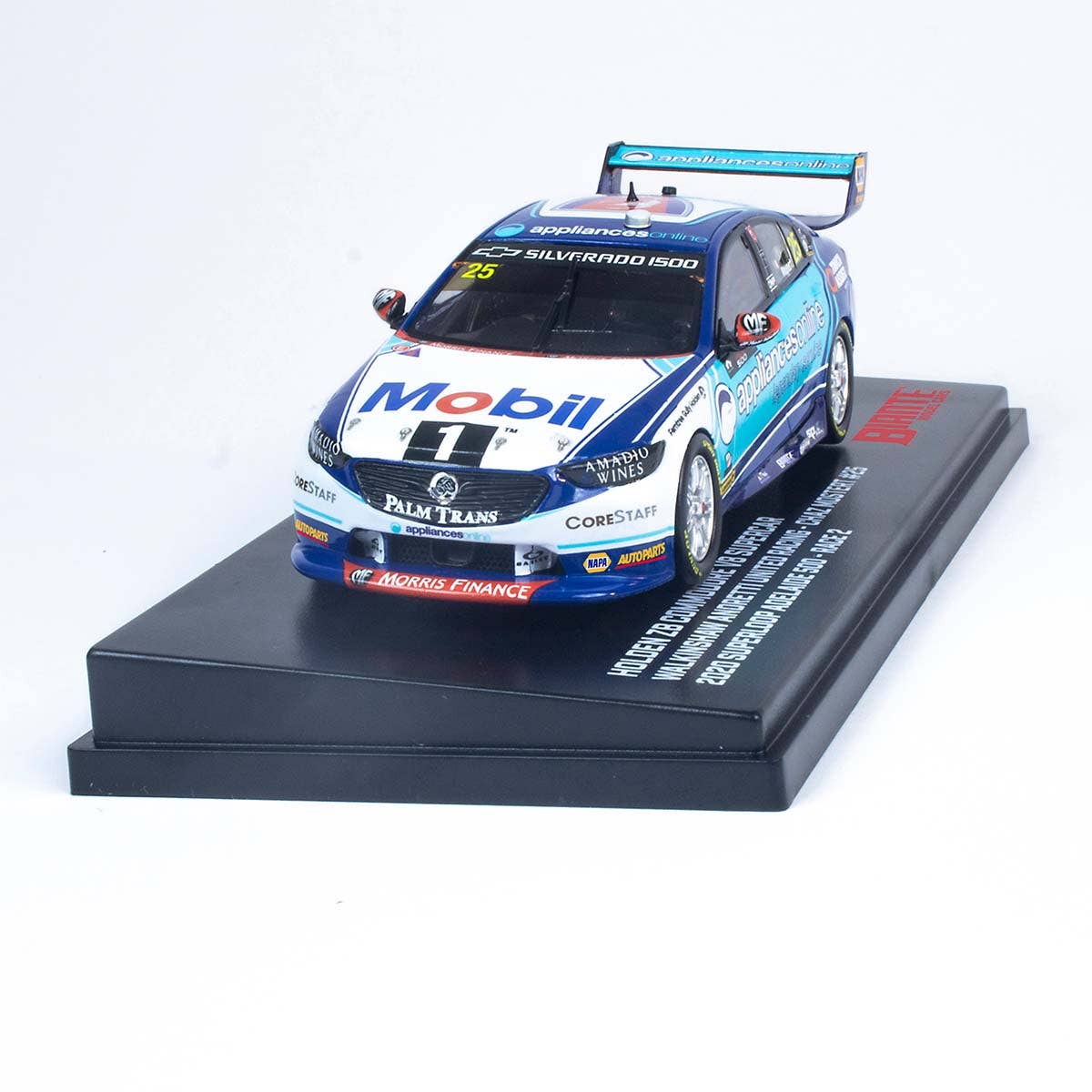 Holden ZB Commodore - Mobil 1 Appliances Online Racing - #25, C.Mostert - 2nd place, Race 2, Superloop Adelaide 500 - Diecast Model Car
