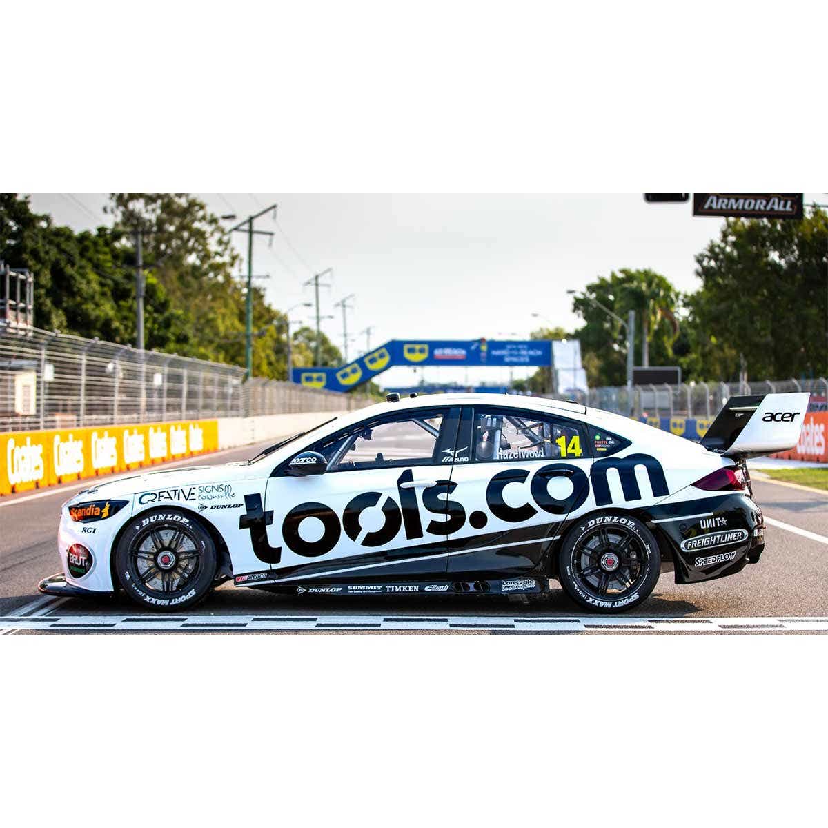 HOLDEN ZB COMMODORE - BJR TOOLS.COM - HAZELWOOD #14 - 2021 WD-40 Townsville Supersprint Race 19 - 1:43 Scale Diecast Model Car